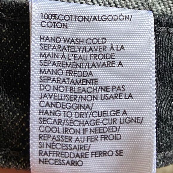 NWT Rebecca Minkoff Jean Denim Black Shorts Crystal Embellished Size 26 - Picture 10 of 10